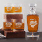 Brown water - Gravírozott whisky kancsó és poharak készlete