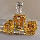 Carafe of whisky - Gravírozott whisky kancsó és poharak készlete
