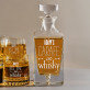 Carafe of whisky - Gravírozott whisky kancsó és poharak készlete