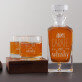 Carafe of whisky - Gravírozott whisky kancsó és poharak készlete