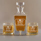 Company limited - Gravírozott whisky kancsó és poharak készlete