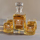 Company limited - Gravírozott whisky kancsó és poharak készlete