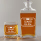 Company limited - Gravírozott whisky kancsó és poharak készlete