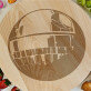 Death star - Forgatható tálaló deszka