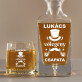 A vőlegény csapata - Gravírozott whisky kancsó és poharak készlete