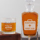 First aid - Gravírozott whisky kancsó és poharak készlete