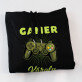 Gamer - Fekete kapucnis pulóver férfiakna