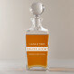 Gratulációk - Gravírozott whisky kancsó