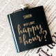 Happy Hour - Gravírozott laposüveg flaska