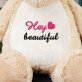 Hey beautiful - Plüssjáték hímzéssel
