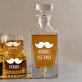 Keresztnév - Gravírozott whisky kancsó és poharak készlete