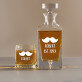 Keresztnév - Gravírozott whisky kancsó és poharak készlete