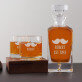 Keresztnév - Gravírozott whisky kancsó és poharak készlete