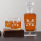 kezdőbetűk nevekkel - Gravírozott whisky kancsó és poharak készlete
