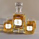 Monogram - Gravírozott whisky kancsó és poharak készlete
