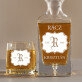 Monogram - Gravírozott whisky kancsó és poharak készlete