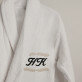 Monogramok 2 - Fehér női fürdőköpeny