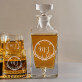 Monogramok 2 - Gravírozott whisky kancsó és poharak készlete
