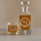 Monogramok 2 - Gravírozott whisky kancsó és poharak készlete