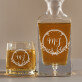 Monogramok 2 - Gravírozott whisky kancsó és poharak készlete