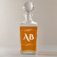 Monogramok - Gravírozott whisky kancsó