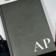 serif monogramok - A5-ös jegyzetfüzet nyomtatással