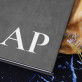 serif monogramok - A5-ös jegyzetfüzet nyomtatással