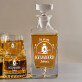 Az orvos egészségére - Gravírozott whisky kancsó és poharak készlete