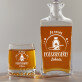 Az orvos egészségére - Gravírozott whisky kancsó és poharak készlete