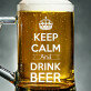 Keep Calm And Drink Beer - Személyre szabott söröskorsó
