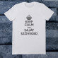 Keep calm - Férfi póló nyomtatott mintával
