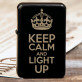 Keep calm - Gravírozott öngyújtó