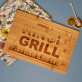 King of the grill - Gravírozott bambusz vágódeszka