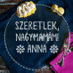 Szeretlek a nagymamám - Tálaló üvegtálca