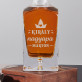 Király nagyapa - Gravírozott whisky kancsó