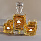Last gentleman - Gravírozott whisky kancsó és poharak készlete