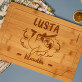 lusta - Gravírozott bambusz vágódeszka