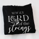 Lord of the strings - Fekete kapucnis pulóver férfiakna