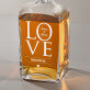 Love - Gravírozott whisky kancsó