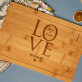 Love together - Gravírozott bambusz vágódeszka
