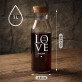 Love - Boroskancsó és 2 borospohár készlete