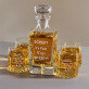 Magic whisky - Gravírozott whisky kancsó és poharak készlete Magic whisky - Gravírozott whisky kancsó és poharak készlete
