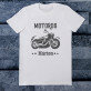 Motoros - Férfi póló nyomtatott mintával