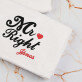 Mr és Mrs always right - Két törölköző készlet hímzéssel