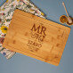 Mr & Mrs - Gravírozott bambusz vágódeszka