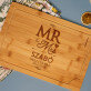 Mr & Mrs - Gravírozott bambusz vágódeszka