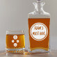 Must have - Gravírozott whisky kancsó és poharak készlete