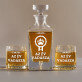 Az év vadásza - Gravírozott whisky kancsó és poharak készlete Az év vadásza - Gravírozott whisky kancsó és poharak készlete