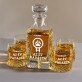 Az év vadásza - Gravírozott whisky kancsó és poharak készlete Az év vadásza - Gravírozott whisky kancsó és poharak készlete