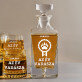 Az év vadásza - Gravírozott whisky kancsó és poharak készlete Az év vadásza - Gravírozott whisky kancsó és poharak készlete